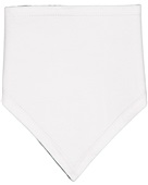 Rabbit Skins Infant Premium Jersey Bandana Bib RS1012 WHITE/ BLACK Front