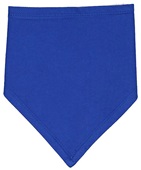 Rabbit Skins Infant Premium Jersey Bandana Bib RS1012 ROYAL/ WHITE Front