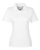 Team 365 Ladies' Zone Performance Polo TT51W WHITE Pocket