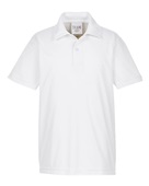 Team 365 Youth Zone Performance Polo TT51Y WHITE Pocket