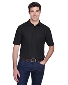 Ultraclub Men's Whisper Pique Polo 8540 BLACK Pocket
