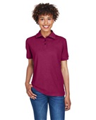 Ultraclub Ladies' Whisper Pique Polo 8541 WINE Pocket