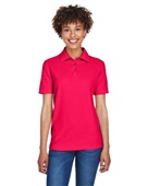 Ultraclub Ladies' Whisper Pique Polo 8541 RED Pocket