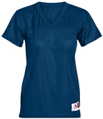 Augusta Ladies Junior Stadium Fit Replica Football Jersey NAVY Front