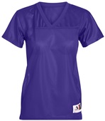 Augusta Ladies Junior Stadium Fit Replica Football Jersey PURPLE Front