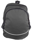 Augusta Sportswear Large Tri-Color Backpack 1915 BLACK/ BLACK/ WHITE Front