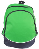 Augusta Sportswear Large Tri-Color Backpack 1915 KELLY GREEN/ BLACK/ WHITE Front