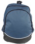 Augusta Sportswear Large Tri-Color Backpack 1915 NAVY/ BLACK/ WHITE Front