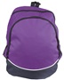 Augusta Sportswear Large Tri-Color Backpack 1915 PURPLE/ BLACK/ WHITE Front