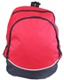 Augusta Sportswear Large Tri-Color Backpack 1915 RED/ BLACK/ WHITE Front