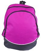 Augusta Sportswear Large Tri-Color Backpack 1915 POWER PINK/BLACK/WHITE Front