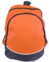 Augusta Sportswear Large Tri-Color Backpack 1915 ORANGE/BLACK/WHITE Front