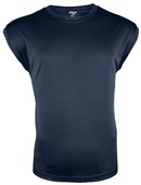 Adult & Youth Cooling Lightweight Sleeveless Tee Shirt NAVY Front