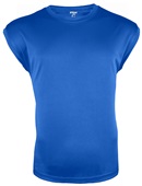 Adult & Youth Cooling Lightweight Sleeveless Tee Shirt ROYAL Front