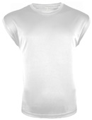 Adult & Youth Cooling Lightweight Sleeveless Tee Shirt WHITE Front