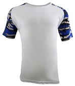 Epic Cool Performance Camo Sleeve Jersey T Shirt (13- Colors Avaliable) WHITE/ROYAL/CAMO Front