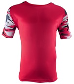 Epic Cool Performance Camo Sleeve Jersey T Shirt (13- Colors Avaliable) RED/RED/CAMO Front