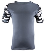 Epic Cool Performance Camo Sleeve Jersey T Shirt (13- Colors Avaliable) GRAPHITE/WHITE/CAMO Front