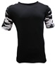 Epic Cool Performance Camo Sleeve Jersey T Shirt (13- Colors Avaliable) BLACK/WHITE/CAMO Front