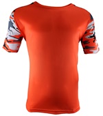 Epic Cool Performance Camo Sleeve Jersey T Shirt (13- Colors Avaliable) BURNT ORANGE/BURNT ORANGE/CAMO Front