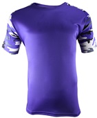 Epic Cool Performance Camo Sleeve Jersey T Shirt (13- Colors Avaliable) PURPLE/PURPLE/CAMO Front