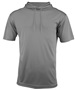 Adult & Youth Wicking Short Sleeve Hooded Tee Shirt GRAPHITE Front