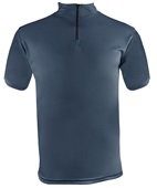 Epic Cool Performance Short Sleeve Quarter Zip Tee Shirt NAVY/GRAPHITE Pocket
