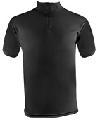 Epic Cool Performance Short Sleeve Quarter Zip Tee Shirt BLACK/GRAPHITE Pocket