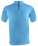 Epic Cool Performance Short Sleeve Quarter Zip Tee Shirt COLUMBIA BLUE/GRAPHITE Pocket