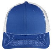 NV Caps Twill Mesh Adjustable SnapBack Baseball Trucker Caps ROYAL/WHITE Front