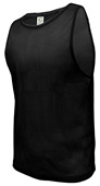 Epic Mesh Soccer Pinnie Scrimmage Vest BLACK Front