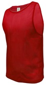 Epic Mesh Soccer Pinnie Scrimmage Vest SCARLET Front