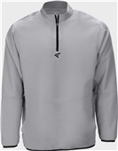 Easton Adult/Youth Alpha Long Sleeve Baseball Cage Jacket GREY/BLACK Pocket
