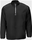Easton Adult/Youth Alpha Long Sleeve Baseball Cage Jacket BLACK/SILVER Pocket