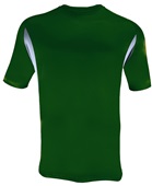Adult Side Panels, Raglan Sleeves, Performance Crew Neck T Shirt or Jersey FOREST WITH GRAPHITE PANELS Front