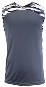 Epic Adult & Youth Single Layer CAMO Basketball Jersey GRAPHITE/CAMO Front