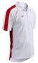 Adult Polyester Pebble Body Coaches Polo Shirts WHITE/SCARLET Pocket