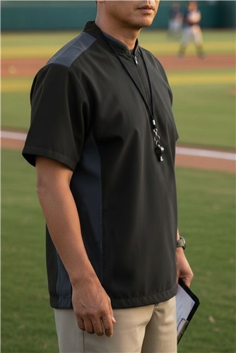 【早い者勝ち】 ハーフジップトップ S ブラック Baseball Batting Jacket, Polyester 1/4 Zip , Adult & Youth | Epic