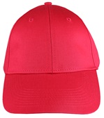 Augusta Youth 6-Panel Cotton Twill Low-Profile Cap RED Front