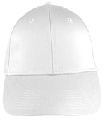 Augusta Youth 6-Panel Cotton Twill Low-Profile Cap WHITE Front