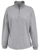 Pennant Womens Classic 1/4 Zip Fleece Pullover 616 GREY Pocket