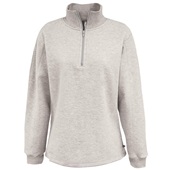 Pennant Womens Classic 1/4 Zip Fleece Pullover 616 VINTAGE HEATHER Pocket