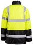 Game Sportswear The Class 3 Black Bottom Parka 1865E NEON LIME Back