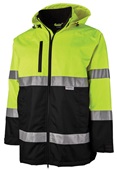 Charles River Class 3 Approved Signal Hi-Vis Parka 9230 LIME/BLACK Pocket