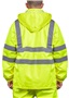 Game Sportswear The Econo Hi-Vis Rain Jacket 1655E NEON LIME Back