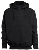 Game Sportswear The Hooded 1/4 Zip Job Shirt Adult 8525 BLACK Pocket