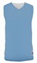 Alleson Adult/Yth Reversible Mesh Basketball Tank Outside: COLUMBIA BLUE, Inside: WHITE Front