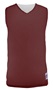 Alleson Adult/Yth Reversible Mesh Basketball Tank Outside: MAROON, Inside: WHITE Front