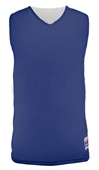 Alleson Adult/Yth Reversible Mesh Basketball Tank Outside: ROYAL, Inside: WHITE Front