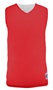 Alleson Adult/Yth Reversible Mesh Basketball Tank Outside: SCARLET, Inside: WHITE Front